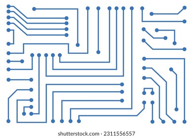 Circuito electrónico. Fondo tecnológico, patrón de placa de circuito futurista, placa base electrónica, fondo abstracto con textura de tecnología de alta tecnología - vector de stock