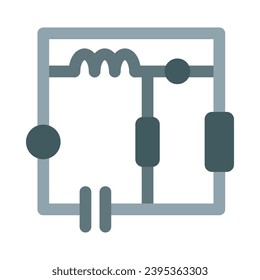 Electronic Circuit Vector Flat Icon For Personal And Commercial Use.
