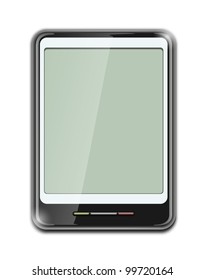electronic clipboard icon vector illustration isolated on white background EPS10. Transparent objects and opacity masks used for shadows and lights drawing