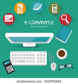 electronic commerce business icon