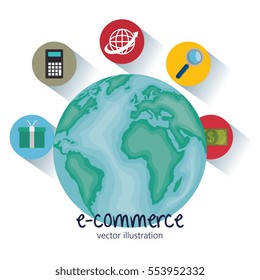 electronic commerce business icon