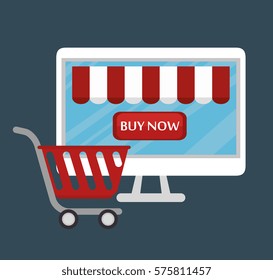 electronic commerce business icon