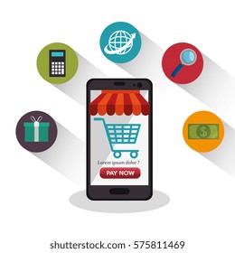 electronic commerce business icon