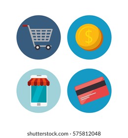 electronic commerce business icon