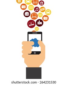 electronic commerce design, vector illustration eps10 graphic 