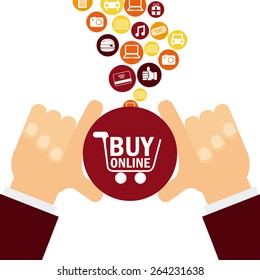 electronic commerce design, vector illustration eps10 graphic 