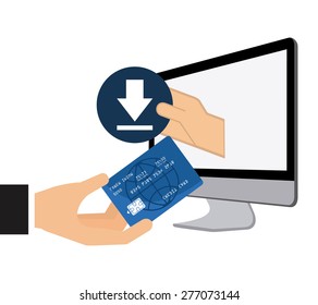 electronic commerce design, vector illustration eps10 graphic 
