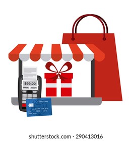electronic commerce design, vector illustration eps10 graphic 