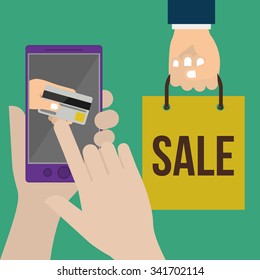 electronic commerce design, vector illustration eps10 graphic 
