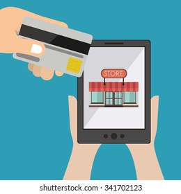 electronic commerce design, vector illustration eps10 graphic 