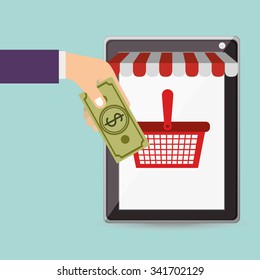electronic commerce design, vector illustration eps10 graphic 