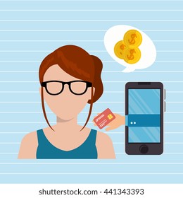 electronic commerce design, vector illustration eps10 graphic 