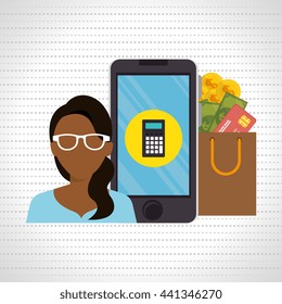 electronic commerce design, vector illustration eps10 graphic 