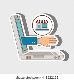 electronic commerce design, vector illustration eps10 graphic 