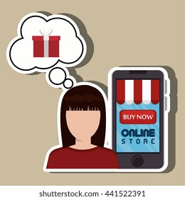 electronic commerce design, vector illustration eps10 graphic 