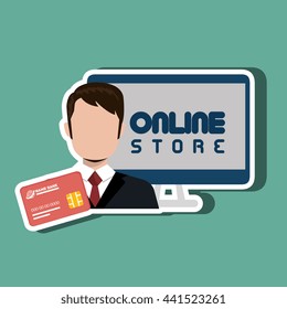 electronic commerce design, vector illustration eps10 graphic 