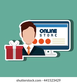 electronic commerce design, vector illustration eps10 graphic 