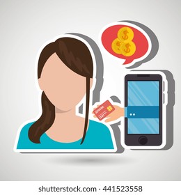 electronic commerce design, vector illustration eps10 graphic 
