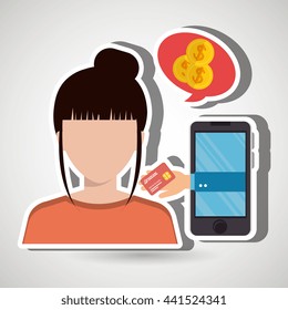 electronic commerce design, vector illustration eps10 graphic 