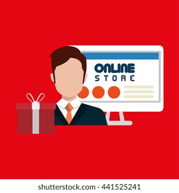 electronic commerce design, vector illustration eps10 graphic 
