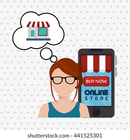 electronic commerce design, vector illustration eps10 graphic 