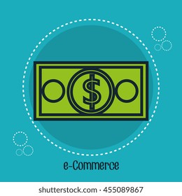 electronic commerce  isolated icon design, vector illustration  graphic 
