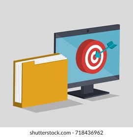 electronic commerce isometrics icons