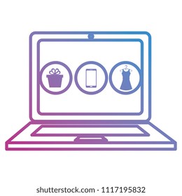 electronic commerce with laptop