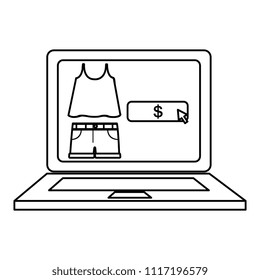 electronic commerce with laptop