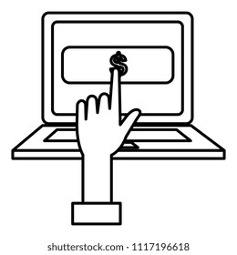 electronic commerce with laptop