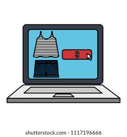 electronic commerce with laptop