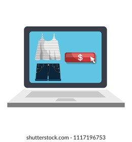 electronic commerce with laptop