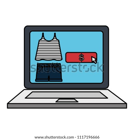 electronic commerce with laptop