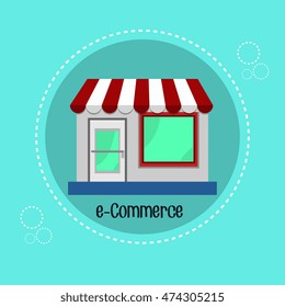 electronic commerce marketing icon vector illustration graphic
