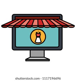 electronic commerce with monitor computer