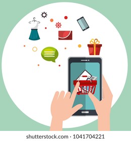 electronic commerce set icons