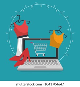 electronic commerce set icons