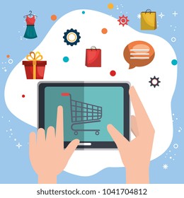 electronic commerce set icons