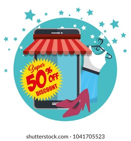 electronic commerce set icons