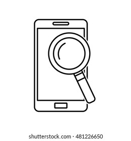 electronic commerce with smartphone vector illustration design