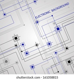 Electronic and Communication Background. Vector illustration.