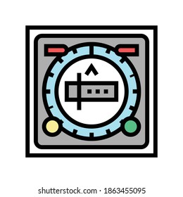 electronic compass color icon vector. electronic compass sign. isolated symbol illustration