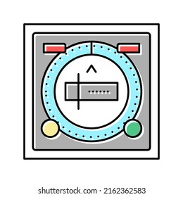 electronic compass color icon vector. electronic compass sign. isolated symbol illustration