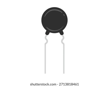 Ilustração da resistência do termistor do componente eletrônico