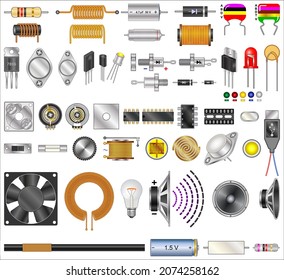 Electronic components are the elements of circuit which helps in its functioning.
