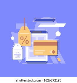 Electronic Credit or Debit Card Payment via Terminal, E-commerce, Wireless Connection, Security Payment
