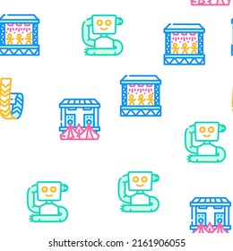 Vector de música de danza electrónica Ilustración de la línea de color de un patrón sin inconvenientes