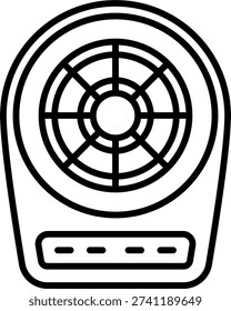 Electronic Dartboard Line Icon Vector