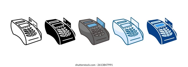 Electronic Data Capture Icon Set Multiple Style Collection