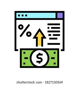 vector de icono de color de depósito electrónico. señal de depósito electrónico. ilustración de símbolo aislado